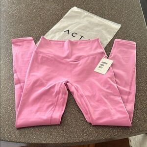 ACTA NWT Strawberry Pink High-Waisted Leggings 28 inch